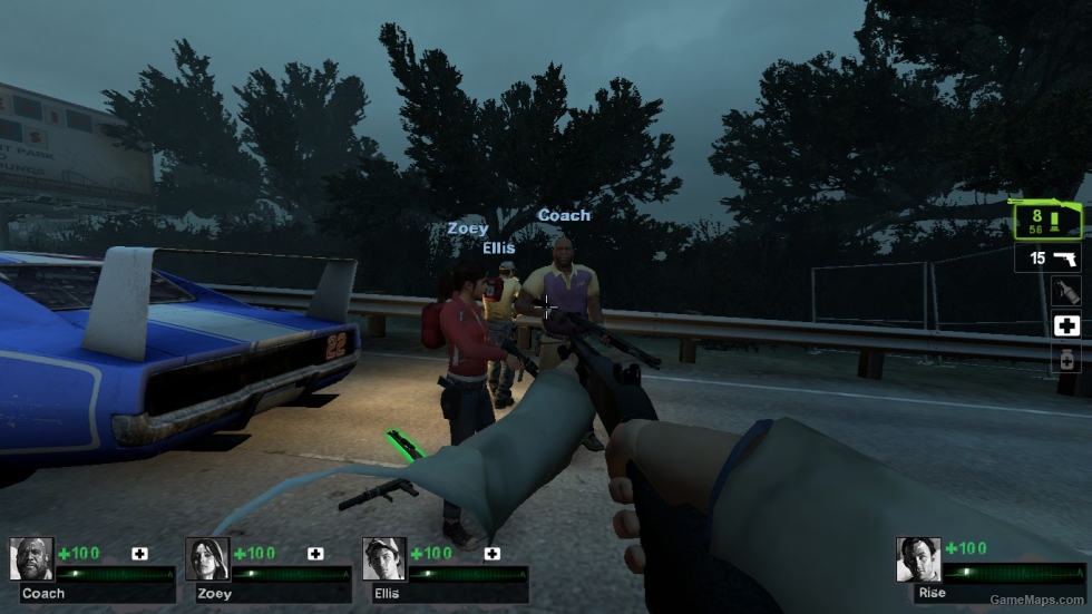 Zoey in L4D2 Campaigns