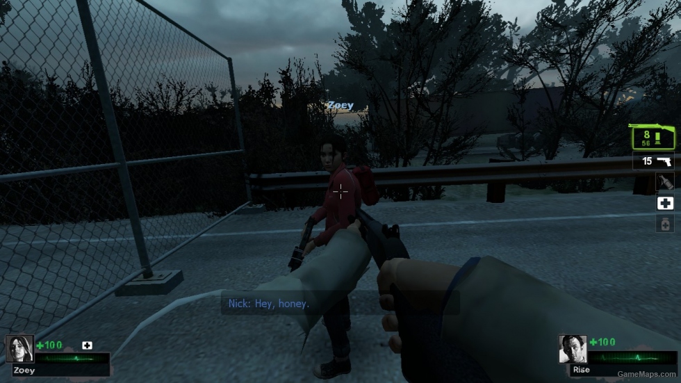 Zoey in L4D2 Campaigns