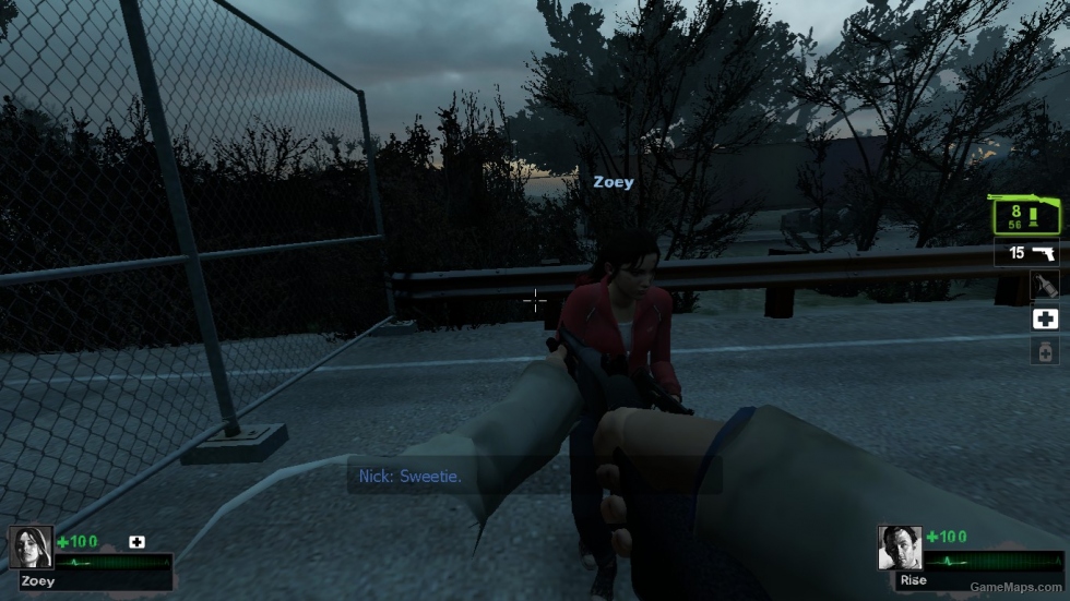 Zoey in L4D2 Campaigns