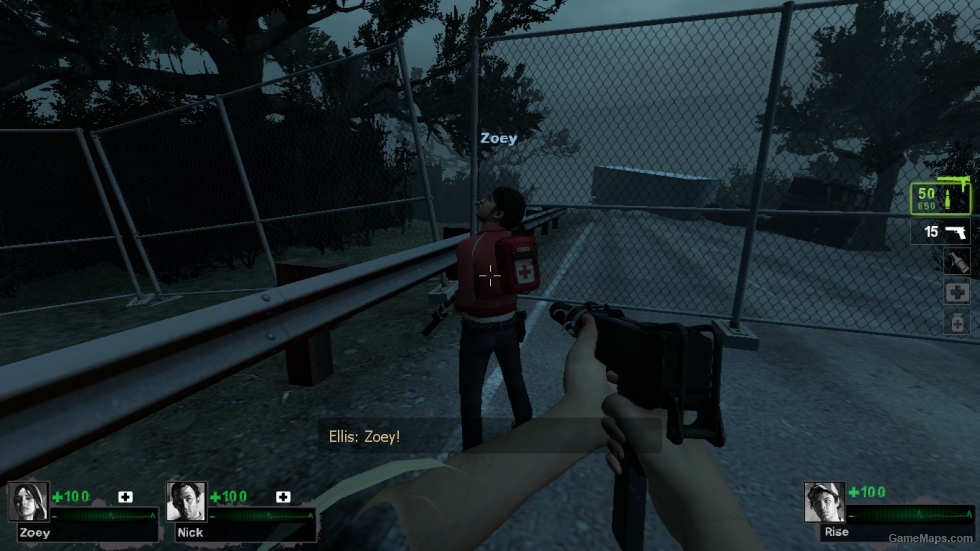 Zoey in L4D2 Campaigns