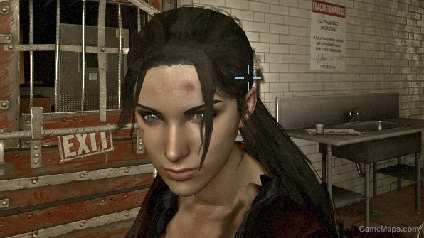 Zoey long black hair