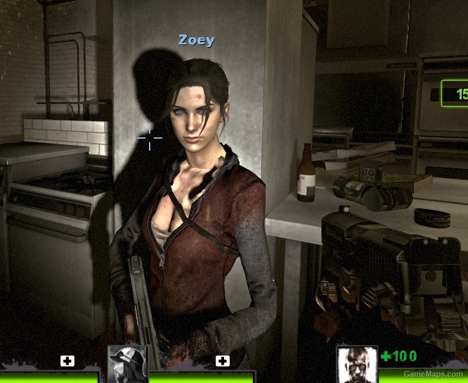 Zoey long black hair