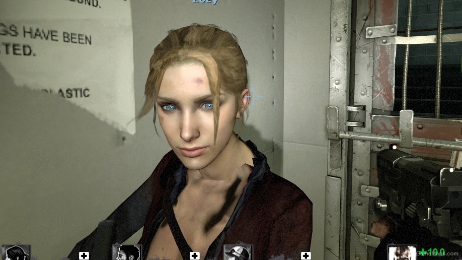 Zoey long blonde hair