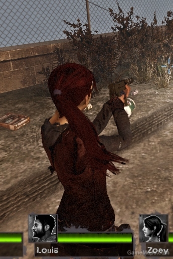 Zoey long red hair