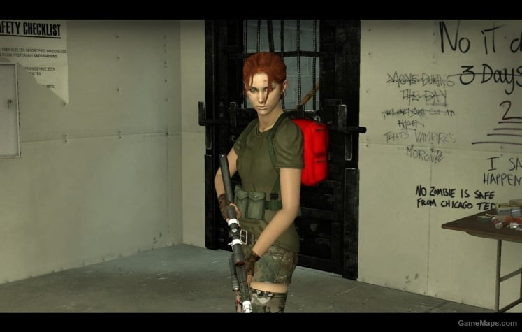 zoey multicam teenangst ponytail l4d2