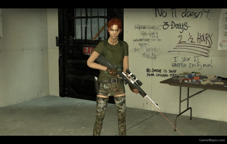 zoey multicam teenangst ponytail l4d2