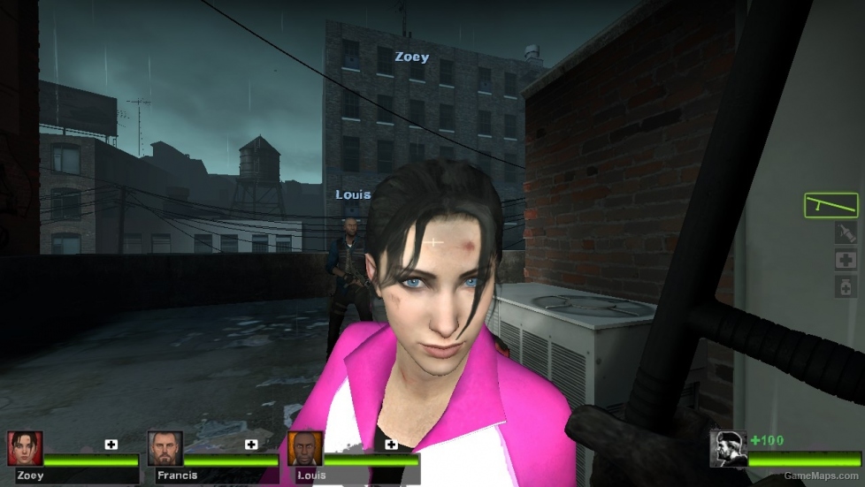 Zoey New Nike Outfit, with black hair blue eyes