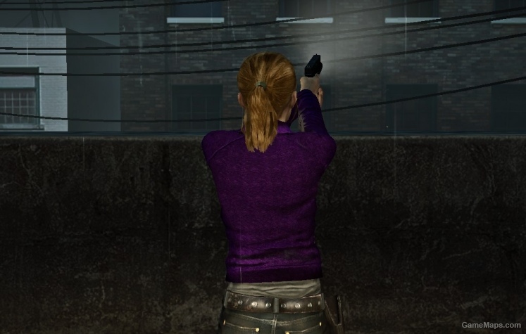 Zoey Purple Leather Jacket l4d2