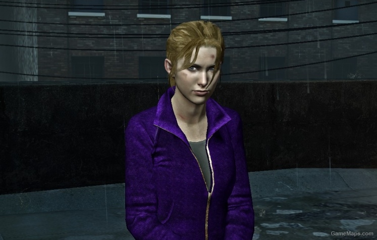 Zoey Purple Leather Jacket l4d2