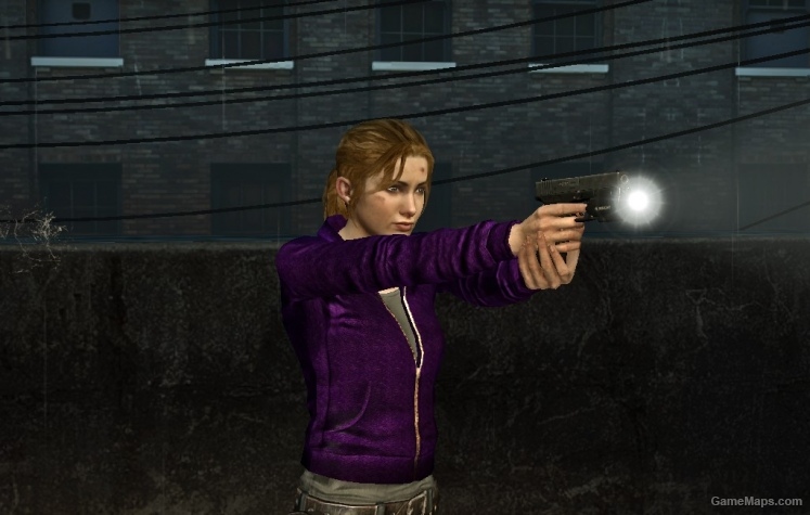 Zoey Purple Leather Jacket l4d2