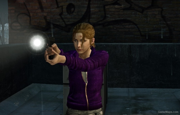 Zoey Purple Leather Jacket l4d2