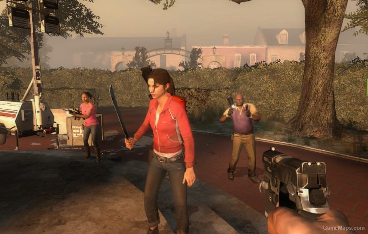 Zoey replaces Ellis (two girls on the team) (Left 4 Dead 2 