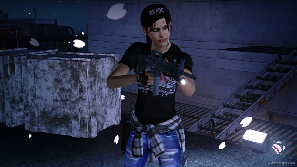 Zoey style hard rock (AC DC Black Ice T-Shirt)