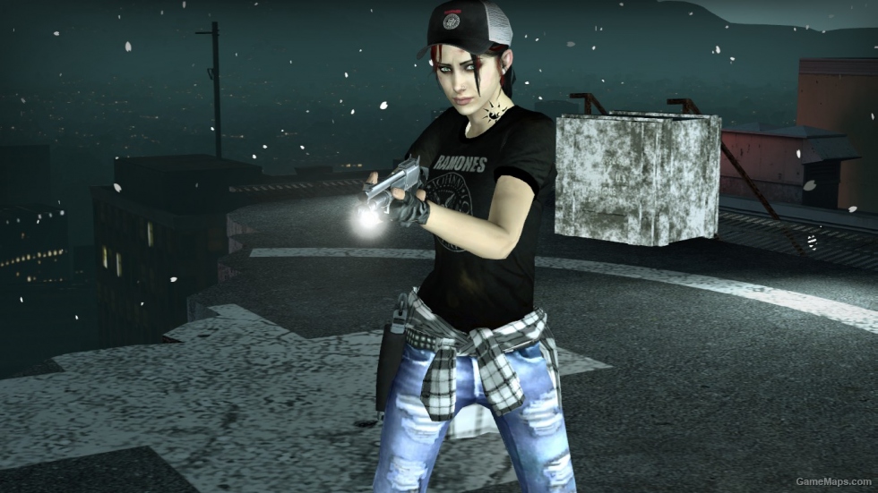 Zoey Style Punk Rock (The Ramones black T-Shirt)
