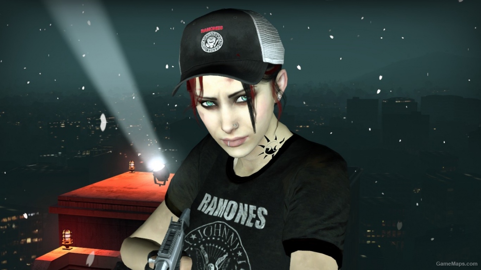 Zoey Style Punk Rock (The Ramones black T-Shirt)