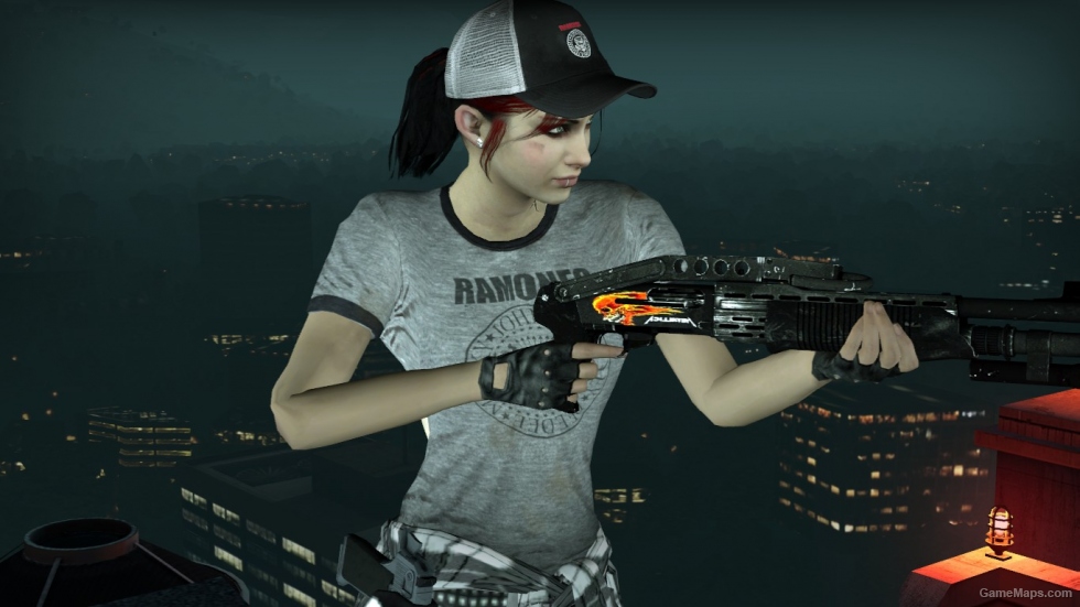 Zoey Style Punk Rock (The Ramones T-Shirt Grey)