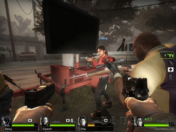 Zoey replaces Rochelle (L4D2)