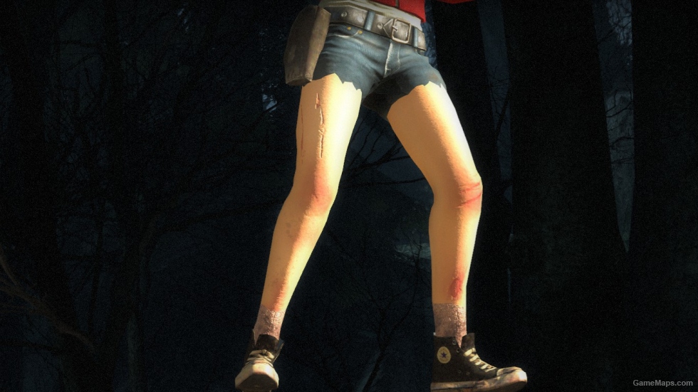 Zoey wearing shorts