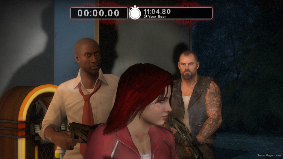 Zoey with her hair down - Red