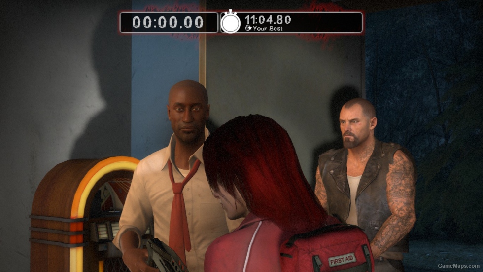 Zoey with her hair down - Red