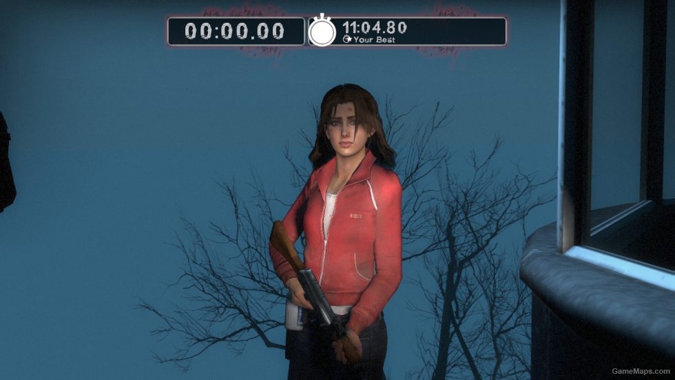 Zoey with her hair down