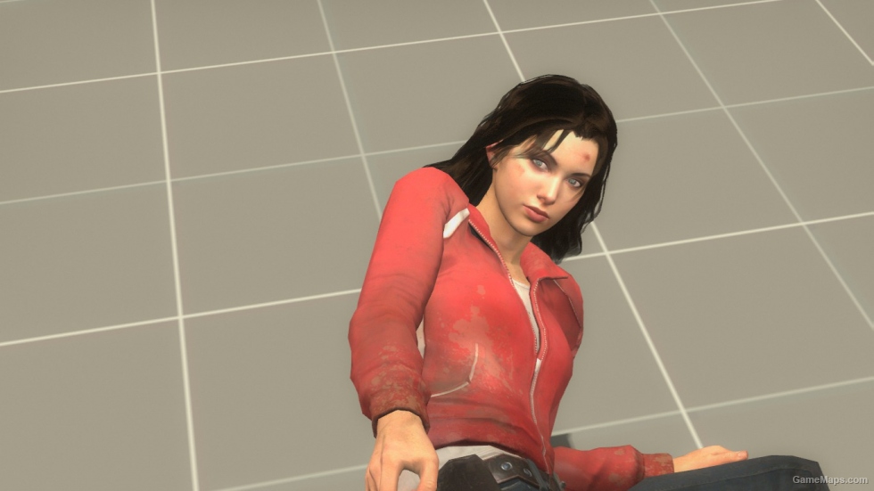 Zoey with her hair down