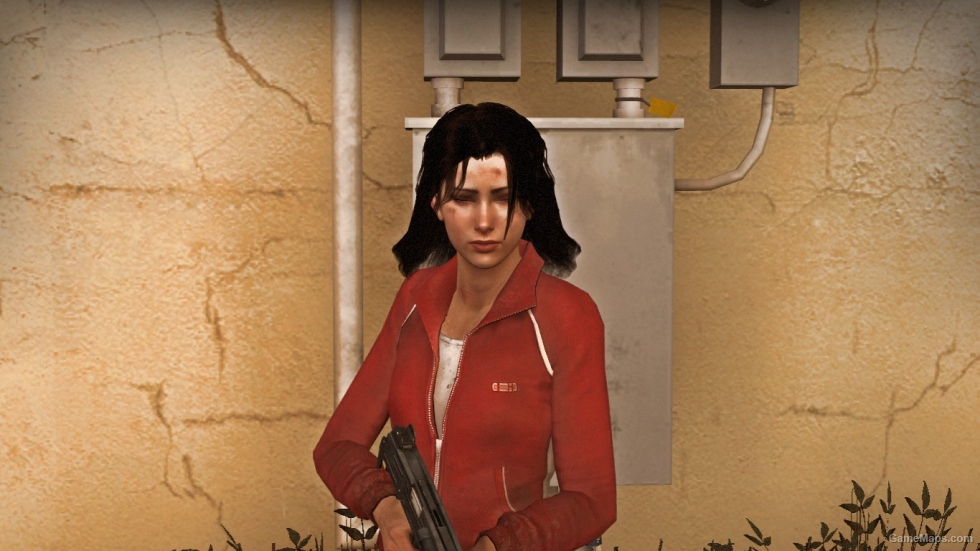 Zoey with her hair down