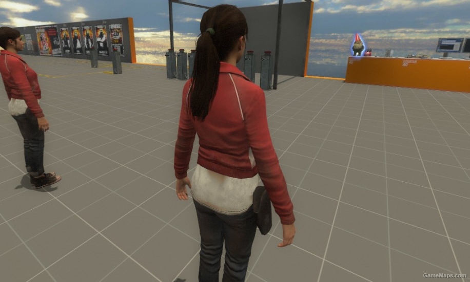 Zoey with open jacket and longer hair
