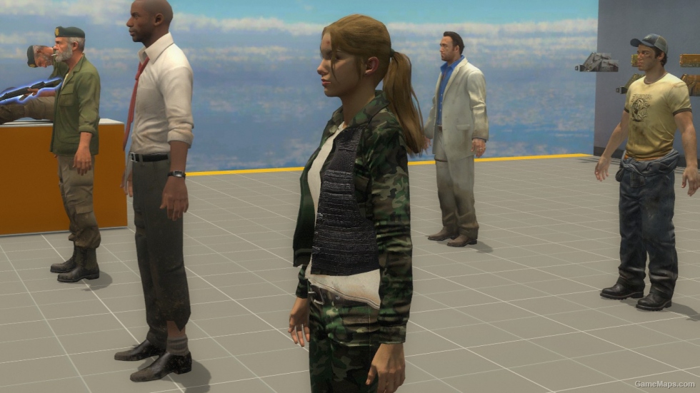Zoey with open jacket and longer hair