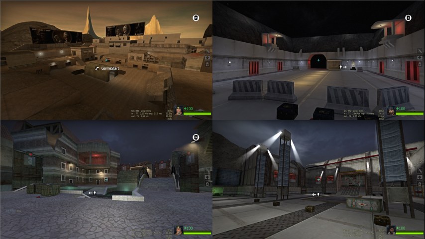 神秘营地+绝命之谷+水之城+瓦尔基里 (CrossFire Coop Map)