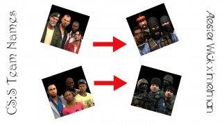 [L4D2] CS:S Team Names (Survivor Names)
