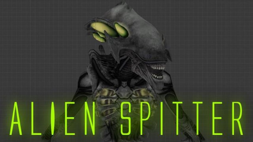 Alien Xenomorph Spitter Aliens Colonial Marines Alien Xenomorph Spitter Aliens Colonial Marines