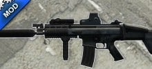 Black SCAR-L w/ EOtech, AN/PEQ, and silencer Black SCAR-L w/ EOtech, AN/PEQ, and silencer