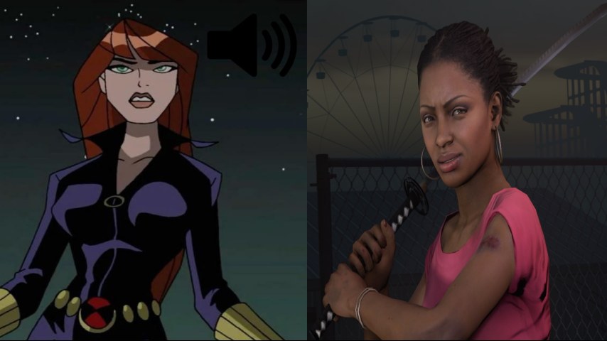 Black Widow's voice for Rochelle