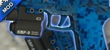 Blue Digital Camo Pistols