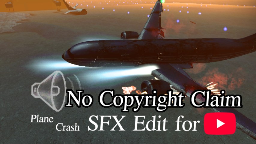 Dead Air plane crash sfx (No Copyright Claim Edit for Youtube)
