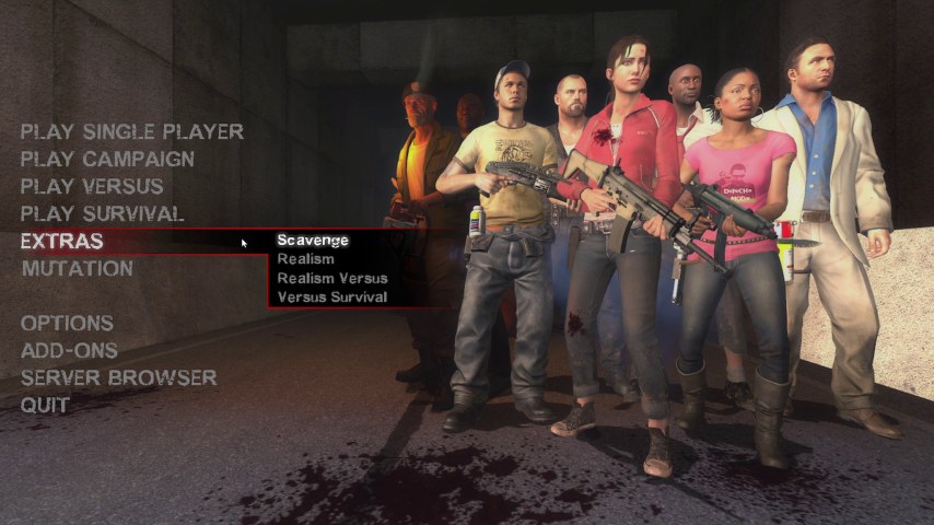 Dead Center Background video for Left 4 Dead 2 main menu