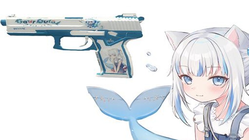 Gawr Gura (pistol) v2 [request]