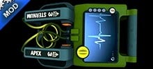 Glowing Animated Defibrillator Yellow Glowing Animated Defibrillator Yellow