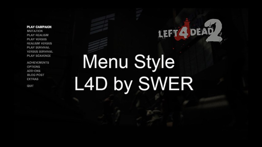 Menu Style L4D by SWER