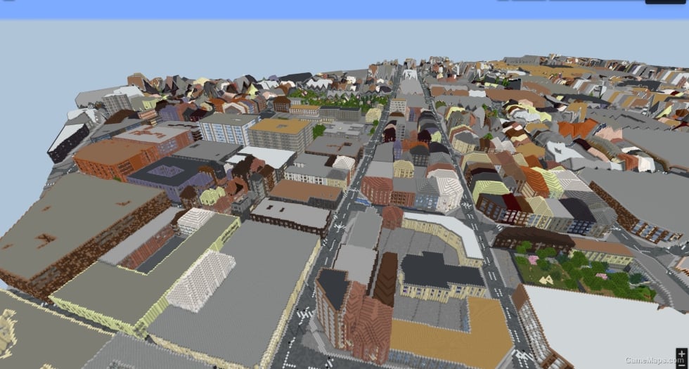 Barcelona Eixample as a Minecraft Java World