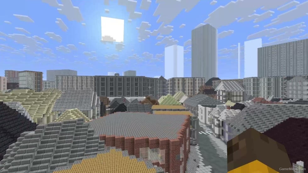 Dogenzaka 2-chome, Shibuya, Japan as a Minecraft Java World
