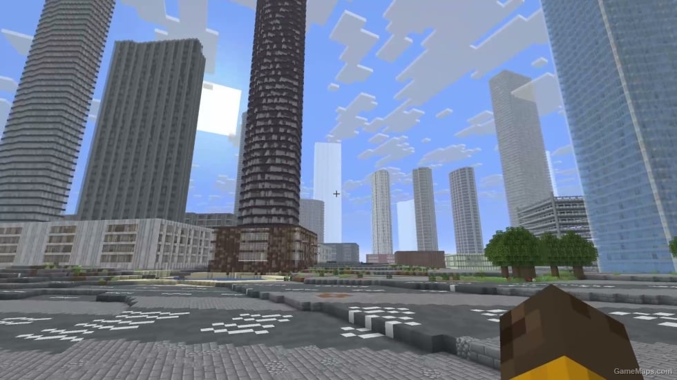 Downtown Dubai, Dubai, United Arab Emirates as a Minecraft Java World