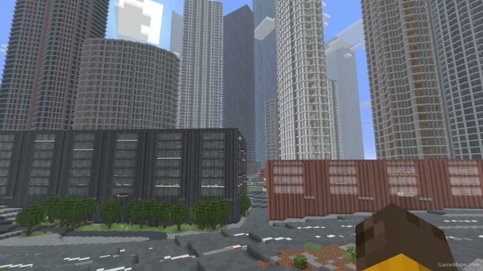 Downtown Dubai, Dubai, United Arab Emirates as a Minecraft Java World