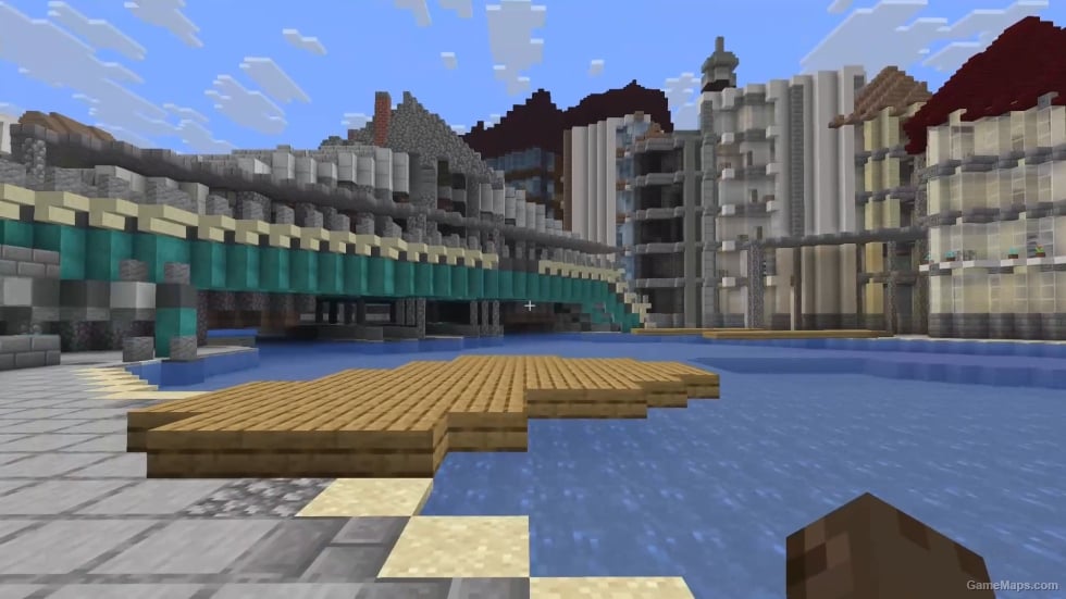 Grand Canal and Rialto Bridge, Venice, Italy — Minecraft Java World