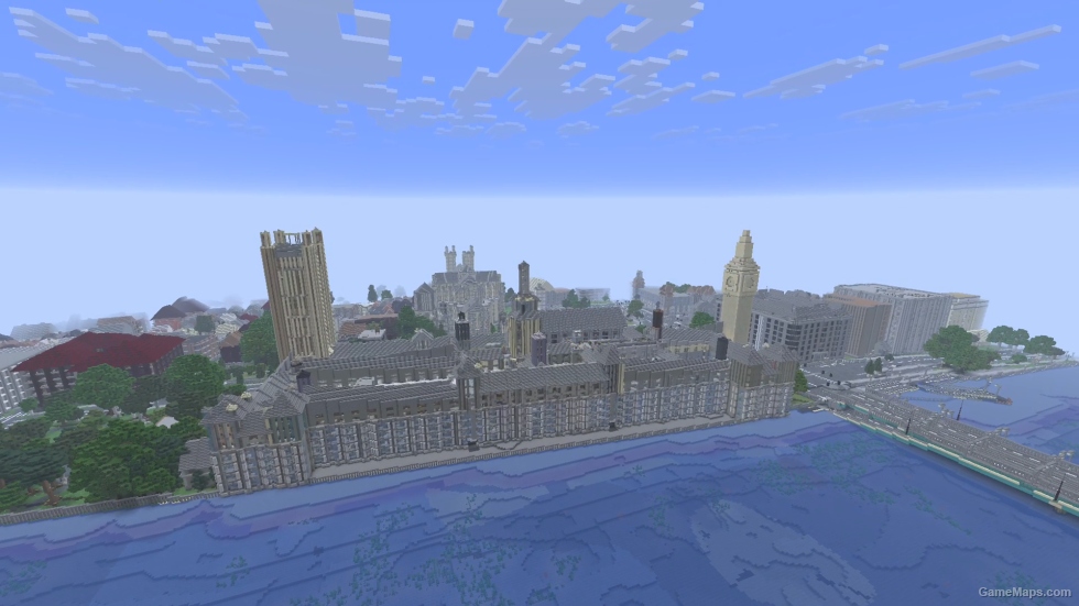 London Westminster and Parliament Square — Minecraft Java World
