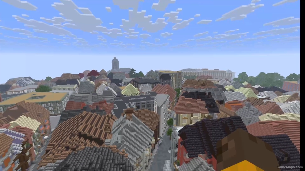 Royal Palace and Plaza de Oriente, Madrid, Spain — Minecraft Java World