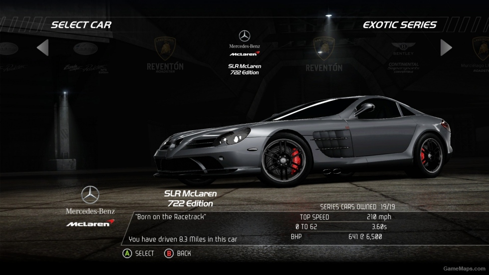 Unlocked cars from Limited Edition & SCPD Rebels
