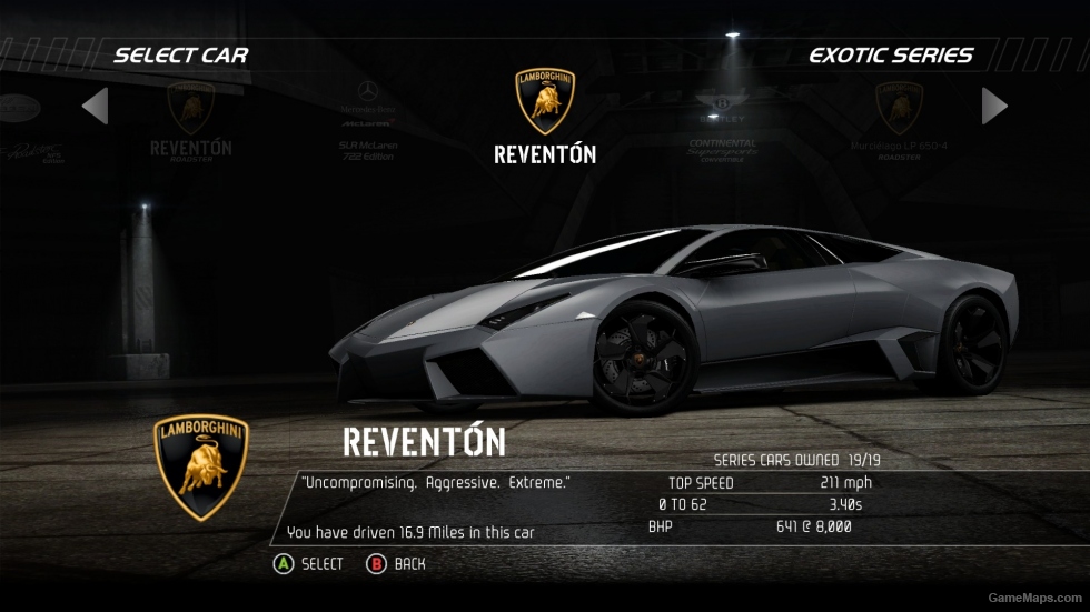 Unlocked cars from Limited Edition & SCPD Rebels