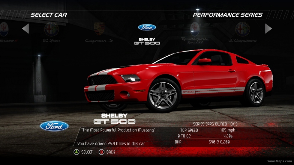 Unlocked cars from Limited Edition & SCPD Rebels